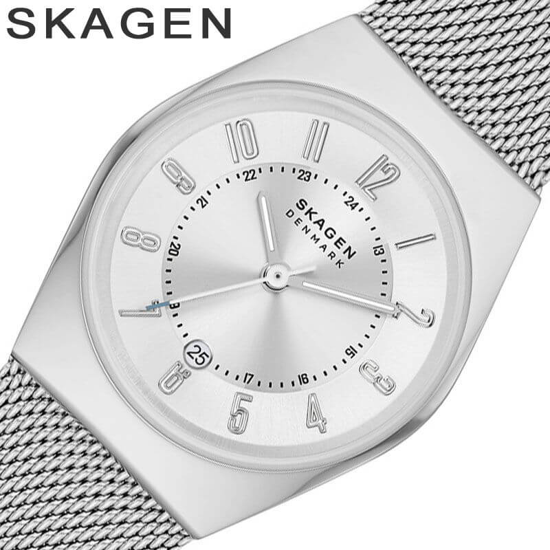 [ギフトに最適 ショッパー付属] スカーゲン時計 スカーゲン 腕時計 グレーネン SKAGEN Grenen レディース スカーゲン腕時計 ホワイトシルバー シルバー 時計 SKW3038 北欧 シンプル 薄型 話題 人気 おすすめ おしゃれ ブランド 母の日 プレゼント