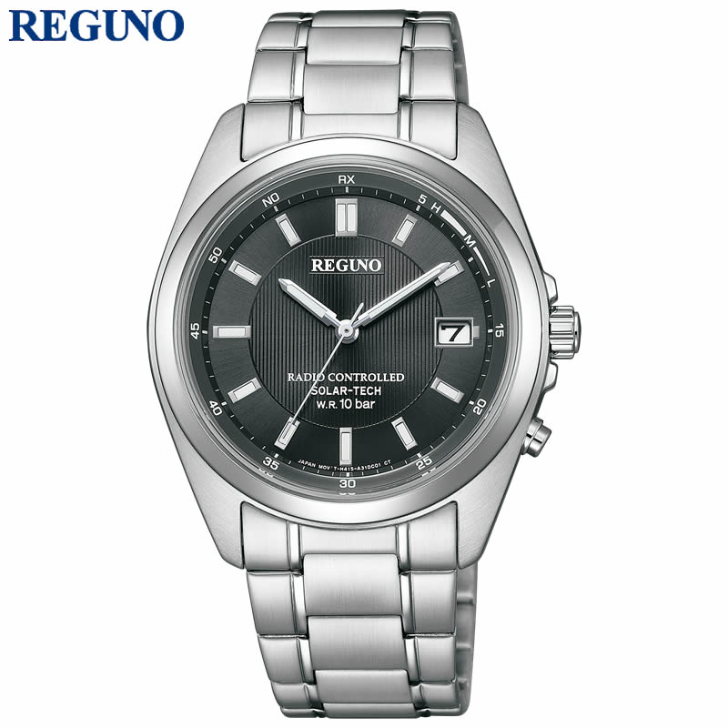 【7,840円引き】【28%OFF】 シチズン 腕時計 レグノ CITIZEN REGUNO メンズ ブラック シルバー 時計 電波ソーラー クォーツ ソーラー 電波時計 スタンダード シリーズ KS3-115-51 人気 おすすめ おしゃれ ブランド 実用 ビジネス カジュアル ファッション 話題 本格派 観光