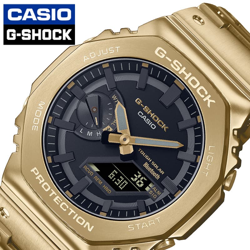 【15,600円引き】【20%OFF】 カシオ 腕時計 Gショック カシオーク CASIO G-SHOCK FULL METAL メンズ ブラック ゴールド 時計 ソーラー メタル フルメタル 高級 金 GM-B2100GD-9AJF 人気 おすすめ おしゃれ ブランド プレゼント ギフト 防水 頑丈 アウトドア キャンプ フェス