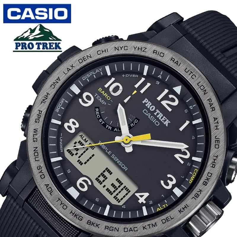 【15,120円引き】【28%OFF】 カシオ 腕時計 プロトレック エコ素材採用モデル CASIO PROTREK Climber Line メンズ ブラック 時計 ソーラー アウトドア キャンプ カジュアル アナデジ 武骨 フェス 夏フェス PRW-51Y-1JF 人気 おすすめ ブランド プレゼント ギフト 防水 頑丈