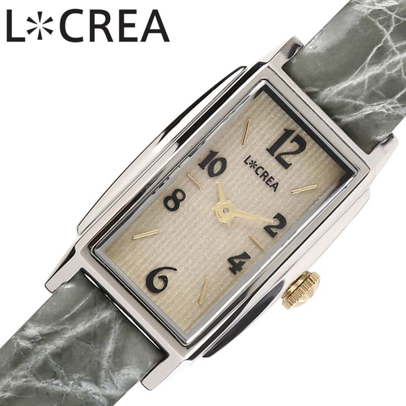 ルクレア 腕時計 レクタングル LCREA RECTANGLE レディース シルバー グリーン 時計 ソーラー ビジネス 女性 ソーラー 電池交換不要 日本製 可愛い かわいい カワイイ ファッション レディースファッション LC2002-SSCSA 人気 おすすめ おしゃれ ブランド
