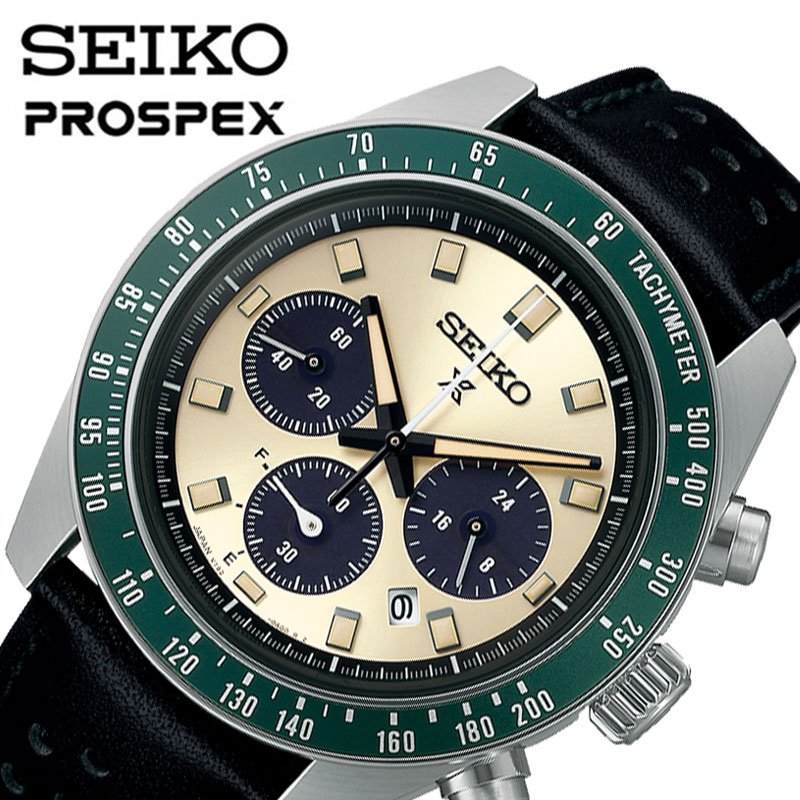 【18,400円引き】【20%OFF】 セイコー 電池交換不要 腕時計 SEIKO 時計 プロスペックス スピードタイマー メンズ ソーラー 男性 ソーラー 革 革ベルト 黒 ステンレス クロノグラフ 日付 カレンダー アナログ 日本製 ストプウォッチ グリーン シンプル スタンダード SBDL115