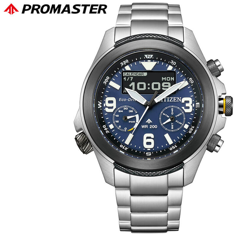 【最大35,000円引き】【28％OFF】 シチズン 腕時計 プロマスター ランド CITIZEN PROMASTER LAND メンズ ネイビー シルバー 時計 ソーラー JV1006-51L 光発電エコ・ドライブ 人気 おすすめ おしゃれ ブランド プレゼント ギフト【正規品】｜腕時計を探すならウォッチラボ