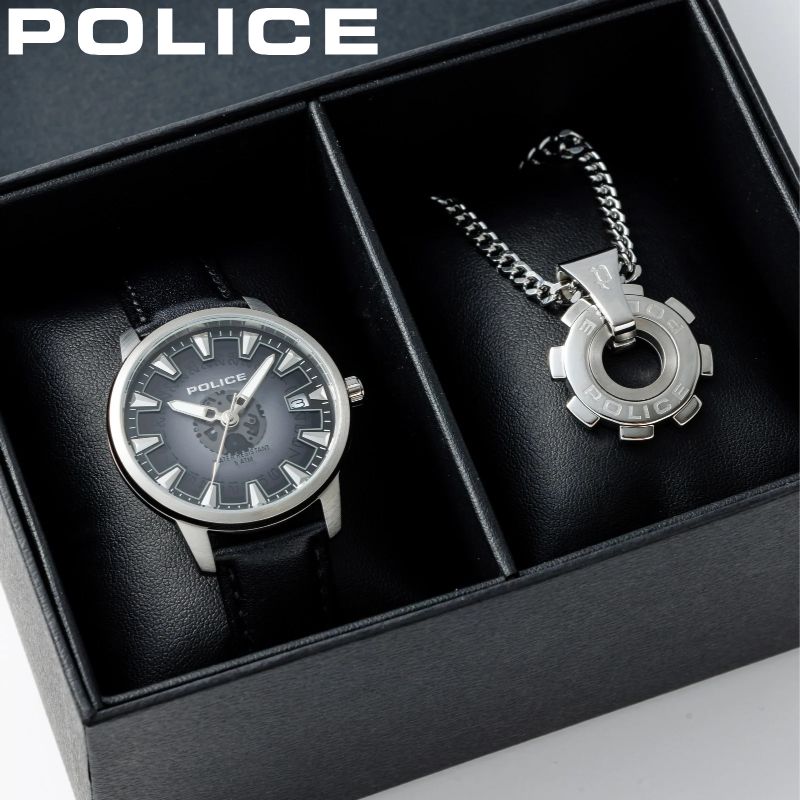 【15,920円引き】【36%OFF】 【ネックレスセットでお得】ポリス 腕時計 リアクター POLICE Reactor メンズ ブラック 時計 REACTOR-SS 人気 彼 彼氏 大学生 新社会人 おすすめ おしゃれ ブランド プレゼント ギフト【正規品】