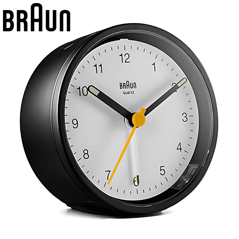 ブラウン 置時計 アナログ アラームクロック BRAUN ブラウン置時計 BC12BW ANALOG ARALM CLOCK ブラック×ホワイト 目覚まし時計 クオーツ（静音設計） BC12BW 人気 おすすめ おしゃれ ブランド プレゼント ギフト【正規品】 5,280円