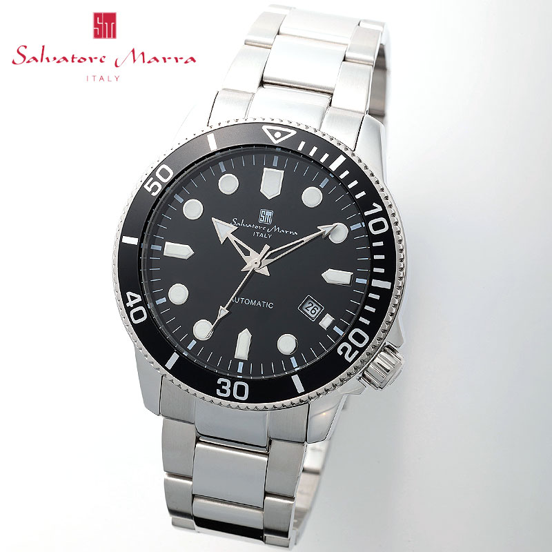 【最大37,710円引き】【65%OFF】 サルバトーレマーラ 腕時計 メカニカル SalvatoreMarra メンズ ブラック シルバー 時計 機械式 自動巻き SM24105-SSBK 人気 おすすめ おしゃれ ブランド プレゼント ギフト【正規品】|腕時計を探すならウォッチラボ
