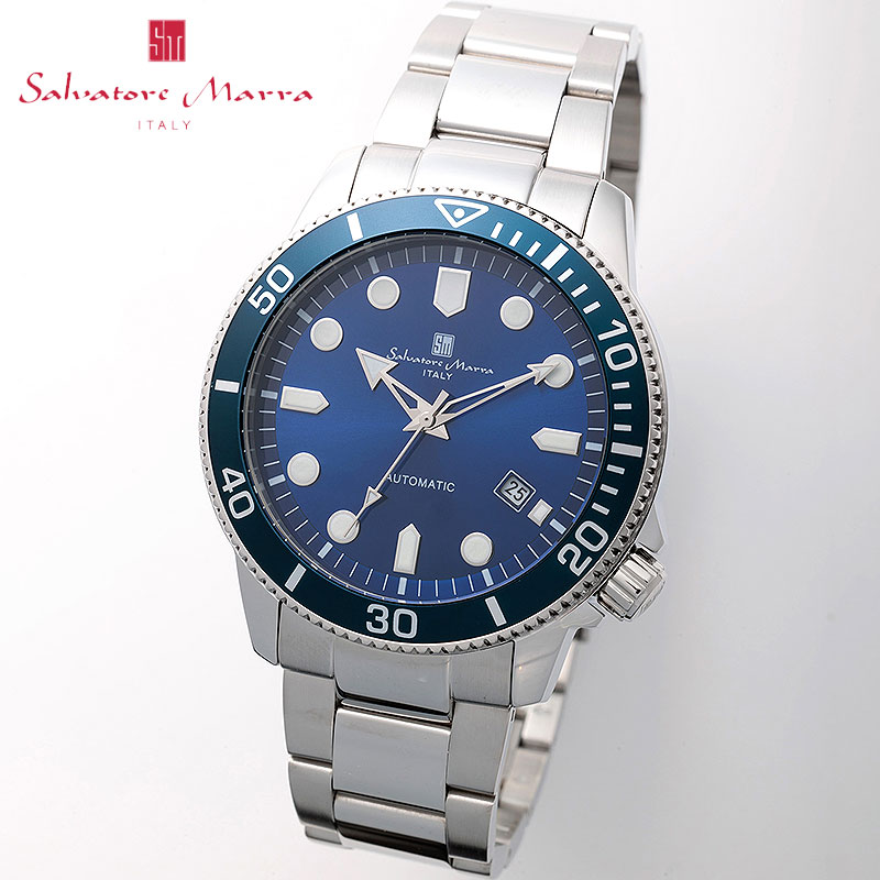 【最大37,710円引き】【65%OFF】 サルバトーレマーラ 腕時計 メカニカル SalvatoreMarra メンズ ブルー シルバー 時計 機械式 自動巻き SM24105-SSBL 人気 おすすめ おしゃれ ブランド プレゼント ギフト【正規品】|腕時計を探すならウォッチラボ