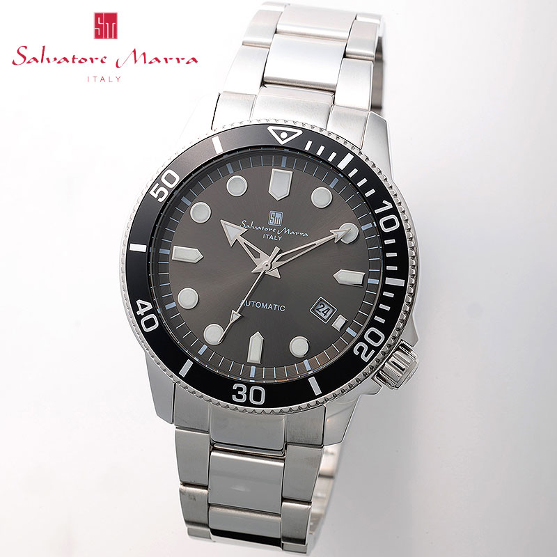 【最大37,710円引き】【65％OFF】 サルバトーレマーラ 腕時計 メカニカル SalvatoreMarra メンズ グレー シルバー 時計 機械式 自動巻き SM24105-SSGY 人気 おすすめ おしゃれ ブランド プレゼント ギフト【正規品】｜腕時計を探すならウォッチラボ