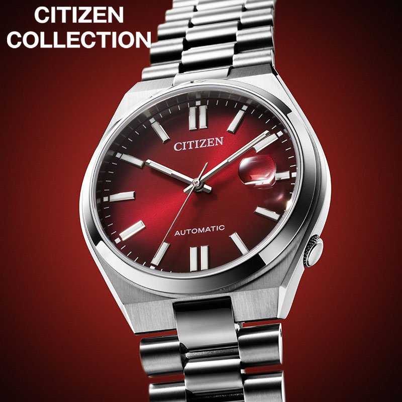 【最大12,000円引き】【20%OFF】 シチズン 腕時計 CITIZEN 時計 コレクション メカニカル COLLECTION メンズ 男性 機械式 自動巻き 手巻き サファイア ガラス ステンレス 機械式腕時計 夜光 カレンダー バーガンディ レッド 赤 シルバー NJ0150-56W 人気 おすすめ おしゃれ|腕時計を探すならウォッチラボ