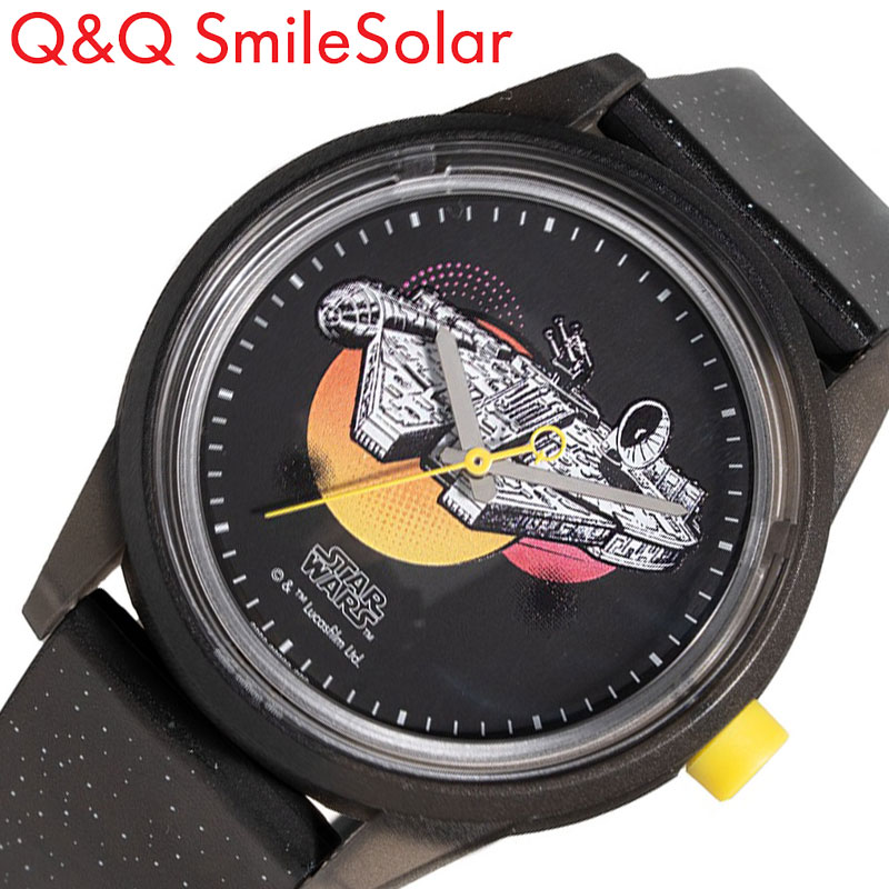 シチズン 腕時計 CITIZEN Q＆Q 時計 シチズン CITIZEN Q＆Q スター・ウォーズコレクション STAR WARS Collection コラボ時計 タトゥイーンの双子の太陽をバックにしたミレニアム・ファルコンをデザイン ソーラー R00A-507VK 人気 おすすめ ブランド プレゼント 5,016円