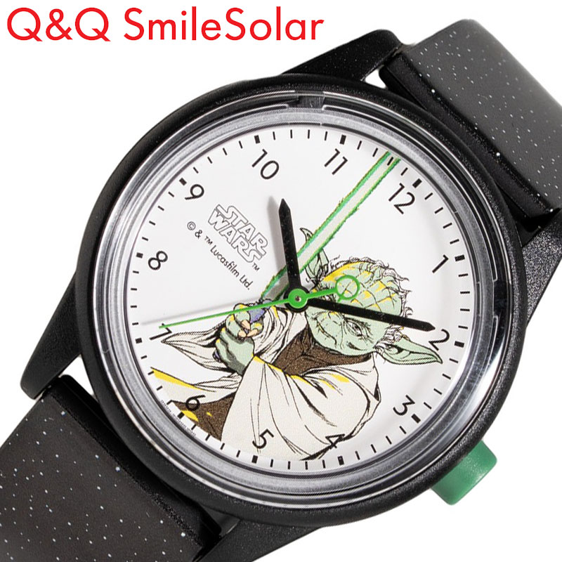 シチズン 腕時計 CITIZEN Q＆Q 時計 シチズン CITIZEN Q＆Q スター・ウォーズコレクション STAR WARS Collection コラボ時計 ライトセーバーを構えるヨーダをデザイン ソーラー R01A-520VK 人気 おすすめ おしゃれ ブランド プレゼント ギフト 4,884円