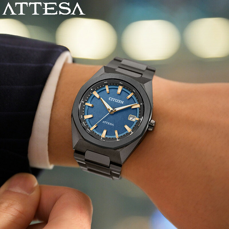 シチズン 腕時計 CITIZEN 時計 アテッサ ATTESA メンズ 腕時計 ブルー 電波 ソーラー チタン メタル ベルト 防水 ブラック CB3045-61L シンプル カジュアル かっこいい ファッション 記念日 誕生日 彼氏 夫 恋人 夫婦 人気 おすすめ おしゃれ ブランド プレゼント ギフト|腕時計を探すならウォッチラボ