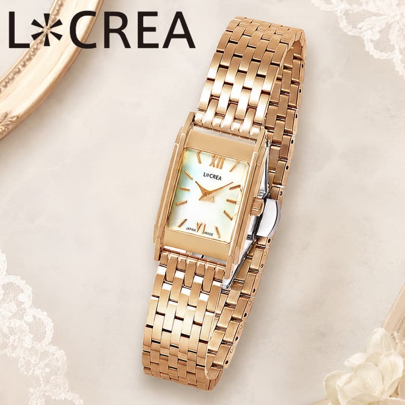 ルクレア 腕時計 LCREA 時計 LINEA レディース 腕時計 ホワイト ステンレス ベルト ピンクゴールド ソーラー LC2601-PG シンプル カジュアル 高級感 華奢 上品 オフィス ビジネス 可愛い 恋人 夫婦 彼女 妻 嫁 母 記念日 誕生日 人気 おすすめ おしゃれ ブランド プレゼント|腕時計を探すならウォッチラボ