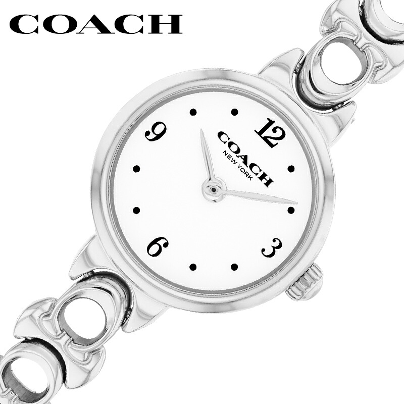 コーチ 腕時計 アイリス COACH IRIS レディース ホワイト ステンレス ベルト シルバー 時計 S-CO-14504651 シンプル かわいい カジュアル オフィス ビジネス 高級感 華奢 彼女 妻 嫁 娘 記念日 誕生日 人気 おすすめ おしゃれ ブランド プレゼント ギフト【正規品】|腕時計を探すならウォッチラボ