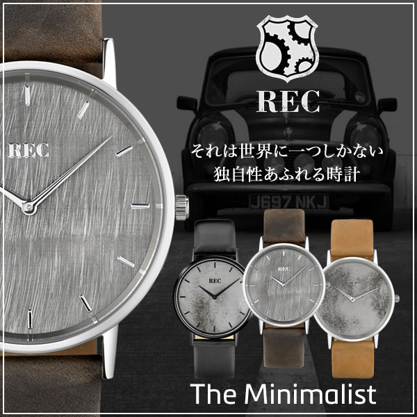 楽天市場 レック腕時計 Rec時計 Rec 腕時計 レック 時計 ミニマリスト The Minimalist ミニ Mini メンズ アナログ 革 レザー ベルト シンプル 車体 一点物 送料無料 卒業 入学 就職 祝い 中学生 高校生 大学生 社会人 入試 受験 成人式 お祝い