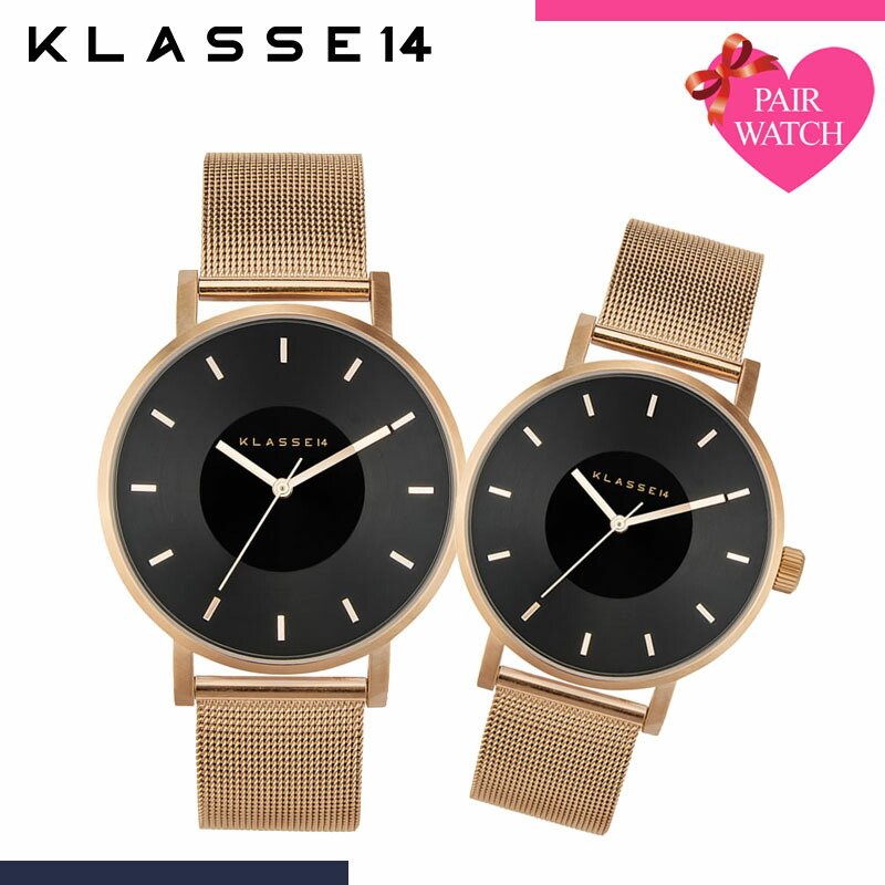 当店だけの限定モデル ペアウォッチ レディース メンズ クラスフォーティーン 14 Klasse 14 クラス ウォッチ ペア 時計 Klasse14 腕時計 クラス14 ペア価格 ペアウォッチ セット シンプル おしゃれ ベルト メタル メッシュ 金属 プレゼント カップル お揃い 夫婦