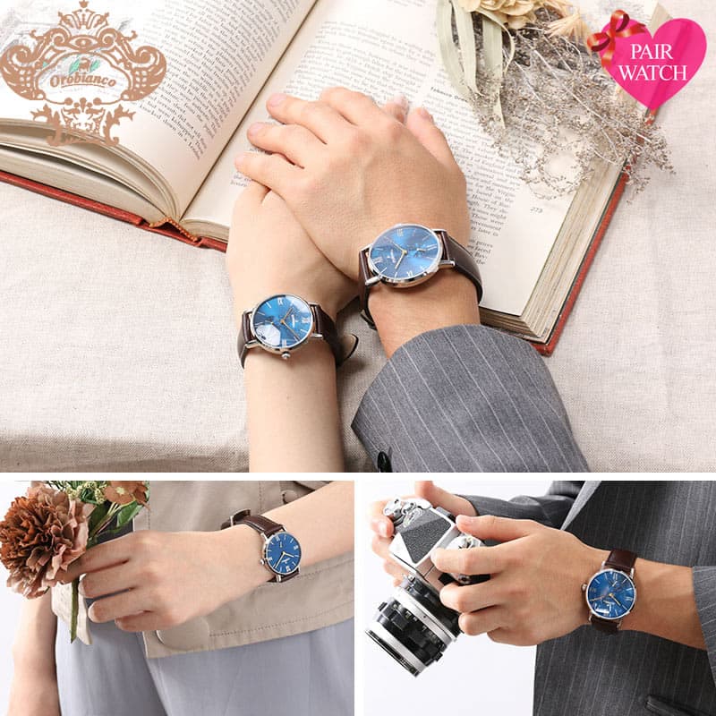 楽天市場 メッシュベルト付属 オロビアンコ ペアウォッチ 限定モデル シンパティコ シンパティア ブルー ブラック 時計 Orobianco Simpatico Simmpatia 腕時計 メンズ レディース 人気 おすすめ ブランド メタル シンプル お揃い カップル おしゃれ 夫婦 記念日 誕生