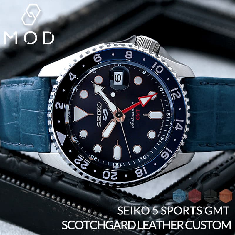 [Up to 17% OFF] [11,800 yen off] [Limited Set at our shop] Seiko 5 Sports Watch Seiko 5 Sports Watch Seiko 5 Men's Embossed Leather Leather Band Strong Water Repellent Belt Metal Belt Present Popular Brand Automatic Mechanical Automatic Overseas Model GMT