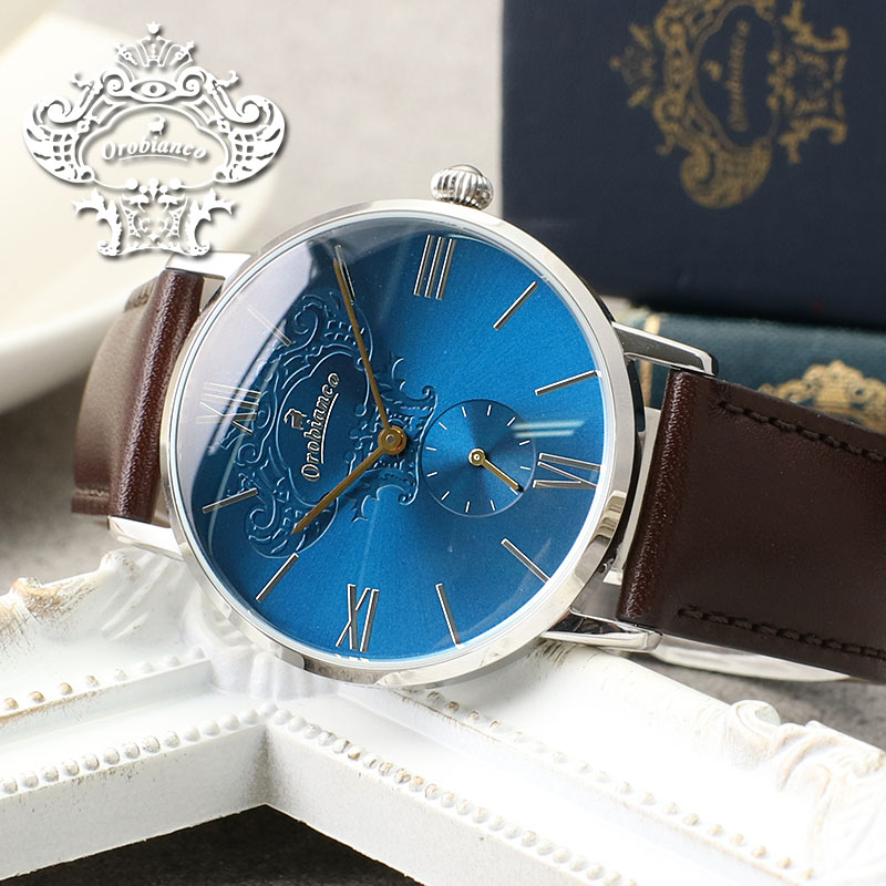 楽天市場 ペアウォッチにおすすめ オロビアンコ 腕時計 限定モデル シンパティコ シンパティア ブルー Orobianco 時計 Simpatico Simmpatia メンズ レディース 人気 ブランド レザーベルト 革ベルト シンプル 丸型 カップル おしゃれ 彼氏 彼女 恋人 妻 夫 誕生日 記念日