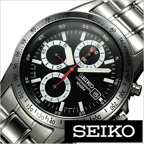 SEIKOメンズクロノグラフ腕時計 楽天市場】【逆輸入SEIKO】セイコー クロノグラフ クォーツ