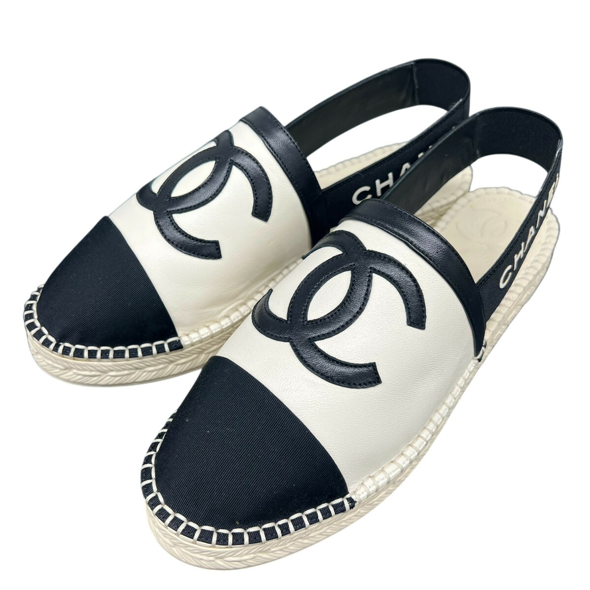 CHENEL シャネル ココマーク ウッド アイコン サンダル 35 CHENEL シャネル ココマーク ウッド アイコン サンダル 35