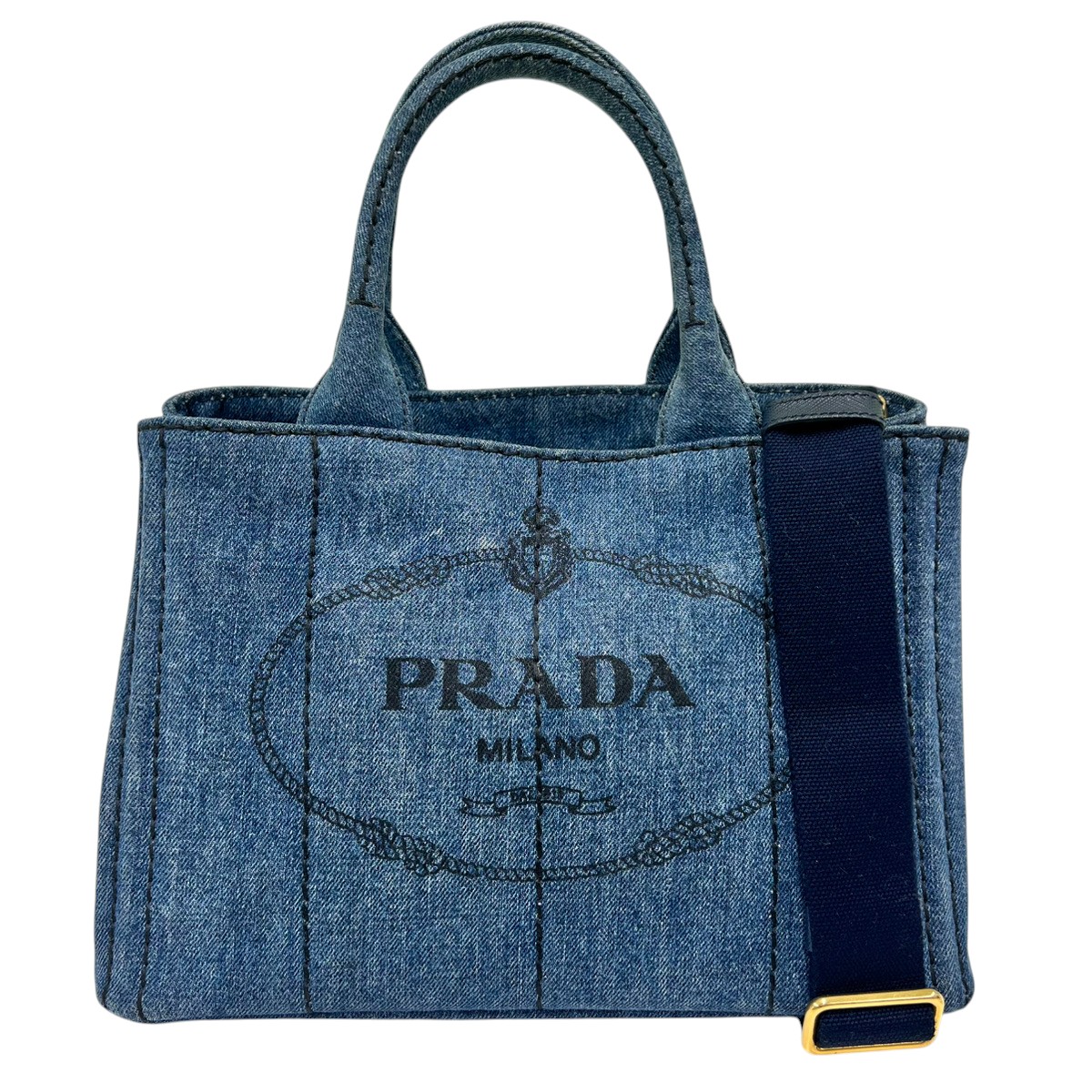 PRADA カナパ プラダ 2way ショルダー ストライプ 1BG439 S img_8012.jpg