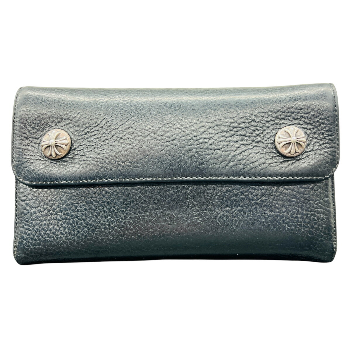 楽天市場】CHROME HEARTS クロムハーツ WAVE WALLET CROSS BUTTONS