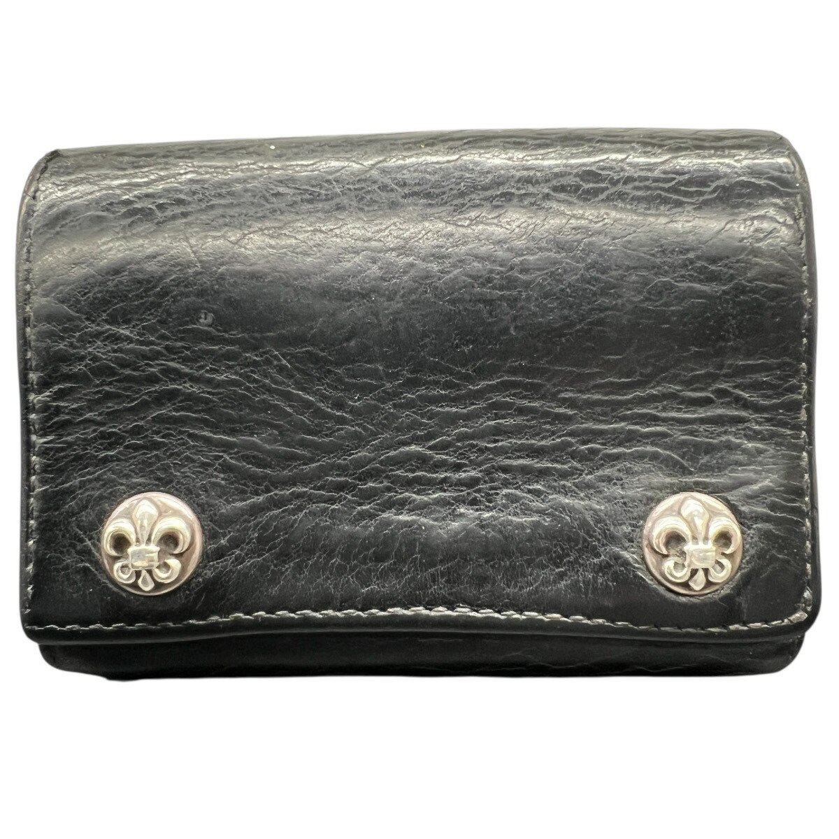 楽天市場】CHROME HEARTS 3 FOLD HEAVY LEATHER WALLET クロムハーツ