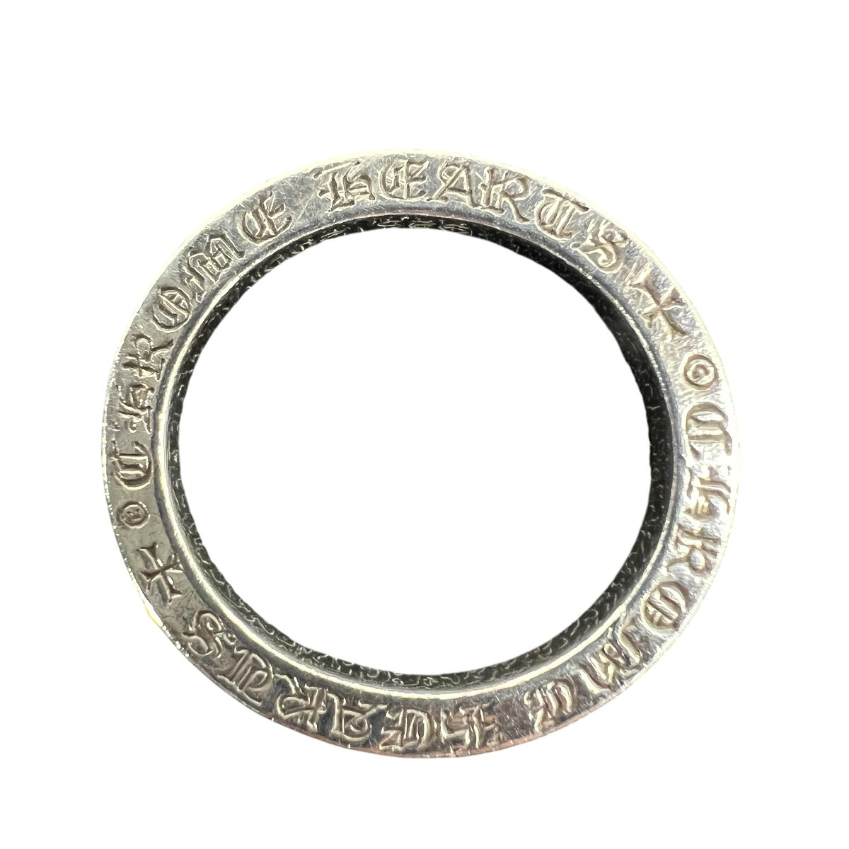 【4/7価格改定】CHROME HEARTS クロムハーツ SPACER PLN 3MM スペーサー プレーン リング 指輪 約22号 約6.86g インボイス・保存袋付属 クロス ロゴ ジュエリー アクセサリー クロム Bランク 中古 鑑定済 クロムリング