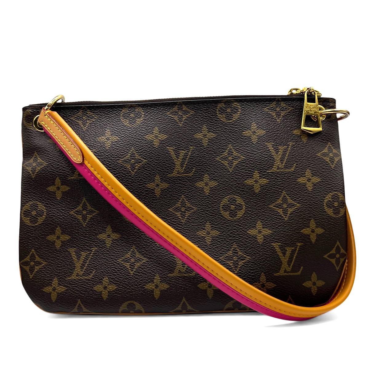 【価格改定】LOUIS VUITTON 美品 ルイヴィトン ロレッタ モノグラム ショルダーバッグ M44053 PVC ヌメ革 レザー GI3147 ブラウン ピンク クロスボディ ポシェット LV ヴィトン ABランク 中古 鑑定済 ヴィトンバッグ｜ラグゼル 店