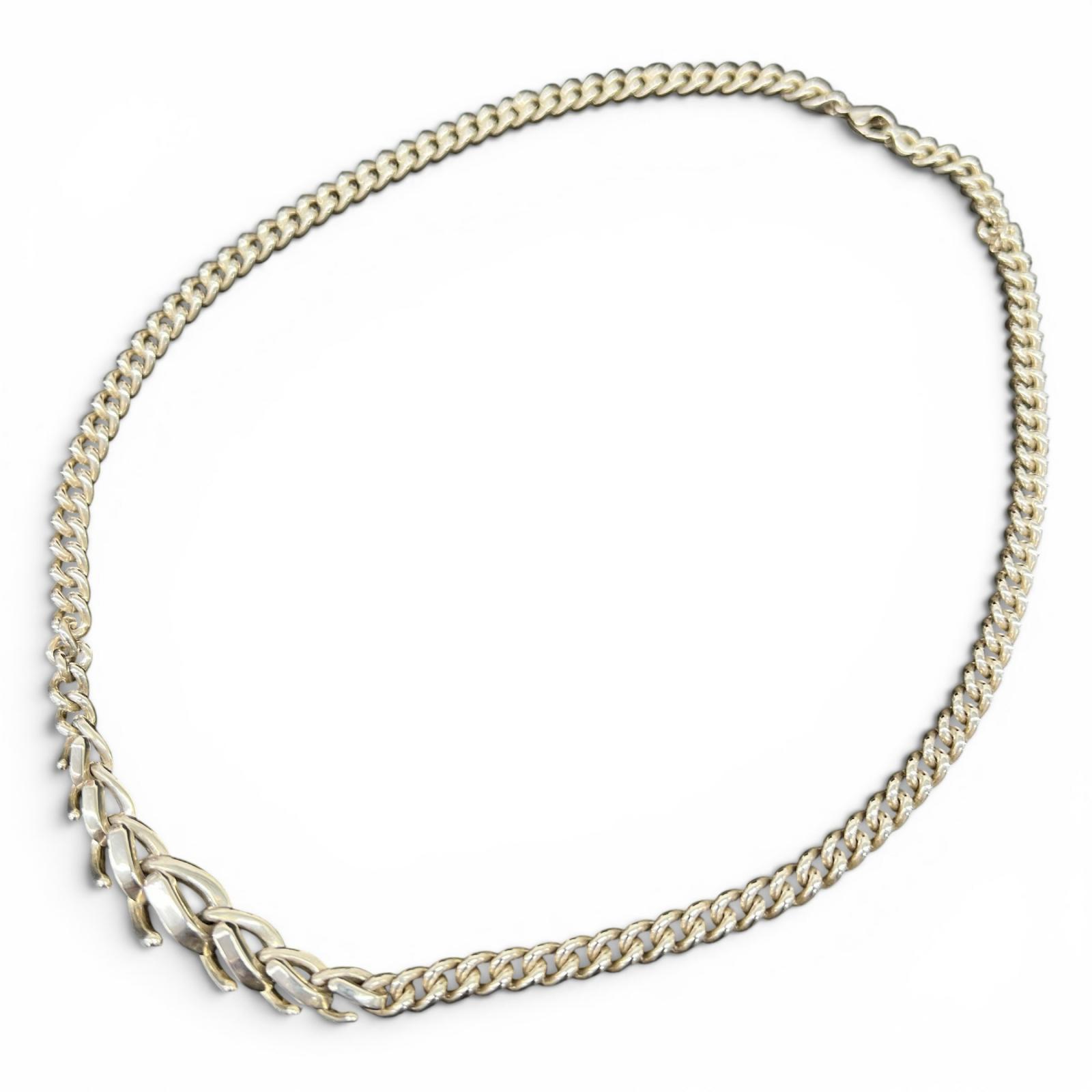 【価格改定】TIFFANY 美品 ティファニー フォージ グラジュエイテッド リンク ネックレス 18インチ シルバー SV925 35.9g レディース チョーカー ABランク 中古 鑑定済 ティファニーアクセ|ラグゼル 店
