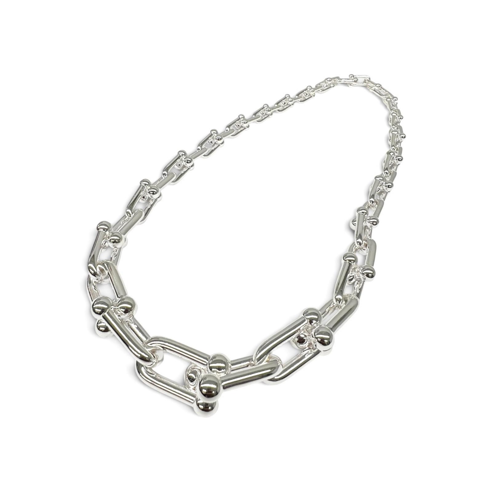 TIFFANY 極美品 ティファニー ハードウェア グラジュエイテッド リンク ネックレス シルバー SV925 107.6g チョーカー Aランク 中古 鑑定済 ティファニーアクセ【定価726,000円】｜ラグゼル 店