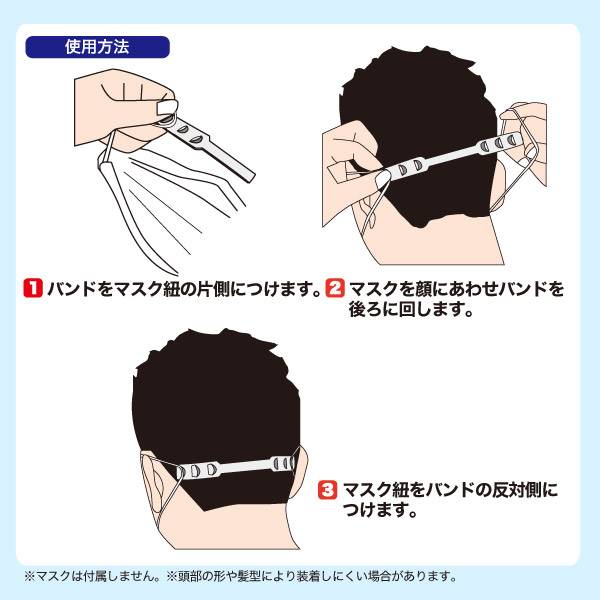 送料無料マスク用補助バンド5本セット耳が痛くならないグッズ補助バンドサイズ調節可能痛み軽減痛み緩和延長頭の後ろにバンドマスクバンド伸ばすマスク紐紐調整ベルトマスク用補助ベルトアイテム耳の傷みを改善痛み解消