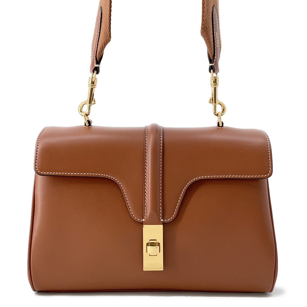 関税送料込 CELINE ティーン 16 ソフト ブラウン CELINE セリーヌ ティーン ソフト16 セーズ ショルダーバッグ