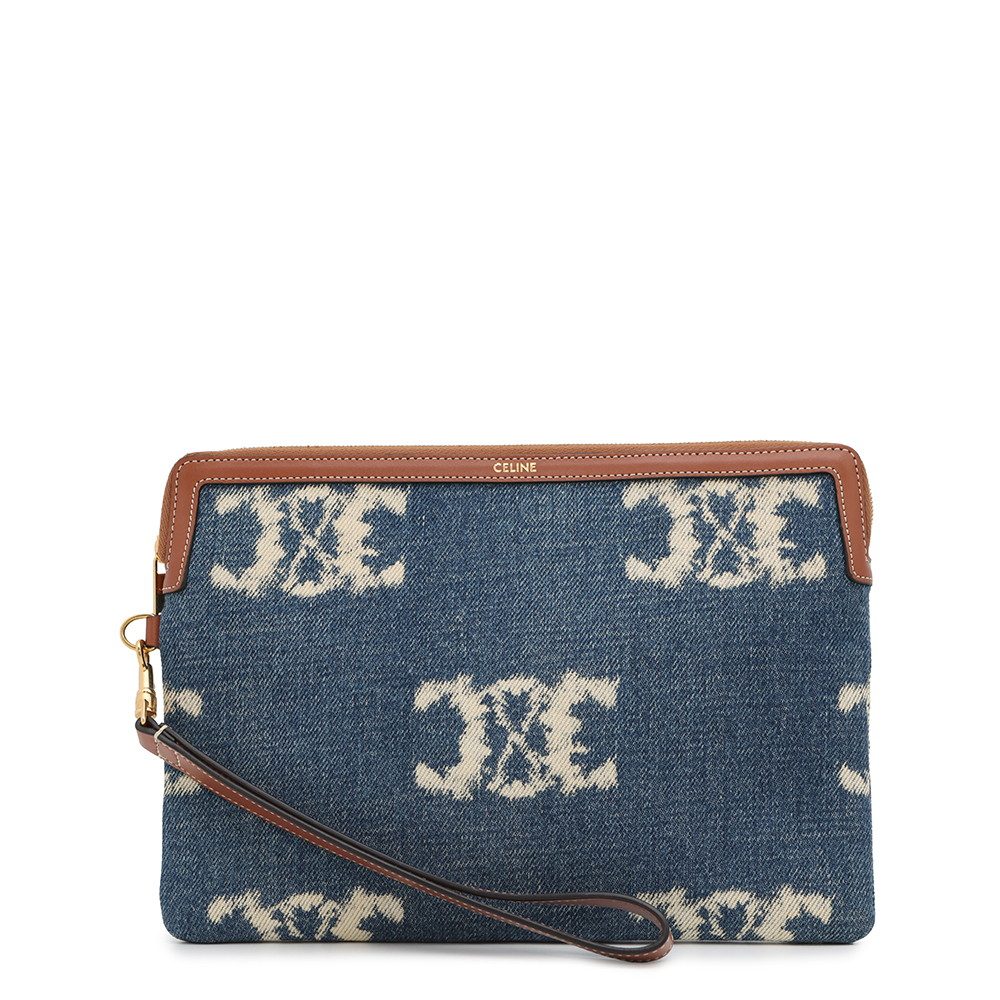 楽天市場】【セリーヌ】Celine トリオンフ カーフスキン ラフィア