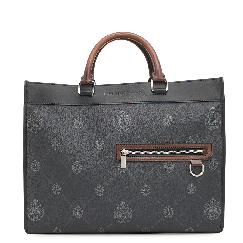 シーン問わず BERLUTI ルッティ38 ヴェネチアレザー 2Way バッグ 海外希少 Berluti 直営 2Way ベネチアカーフレザー トート
