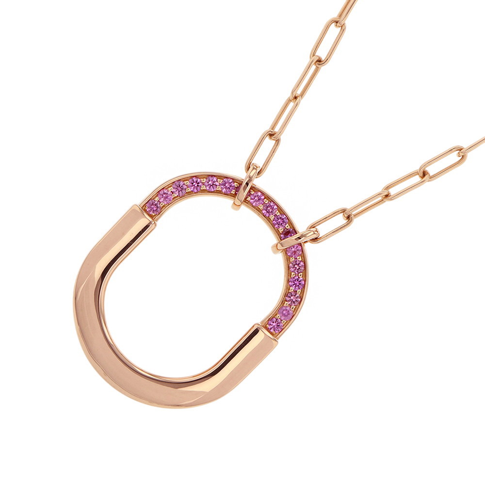 ティファニー ネックレス ティファニー ロック ペンダント ミディアム ピンクサファイヤ 計0.42ct K18PGピンクゴールド 73965950 【安心保証】 【中古】 ティファニー ロック ピンク サファイヤ Tiffany&Co. 中古