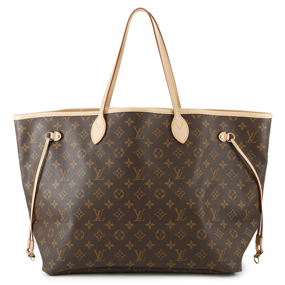 Louis Vuitton トートバッグ ベージュ/レッド 中古・古着通販】LOUIS VUITTON (ルイ ヴィトン) トートバッグ