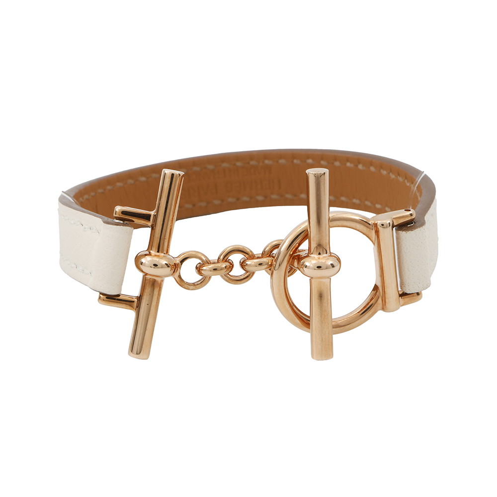 エルメス ブレスレット クロワジエール ナタ/ピンクゴールド金具 スイフト K刻印 サイズT2 HERMES アクセサリー エルメス アクセサリー エルメス レディース HERMES BRACELET