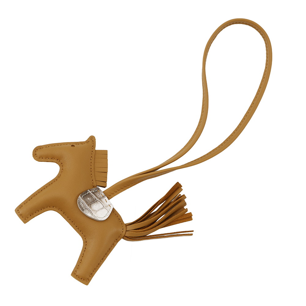 楽天市場】エルメス ロデオ PM バッグチャーム ブルーザンジバル 青