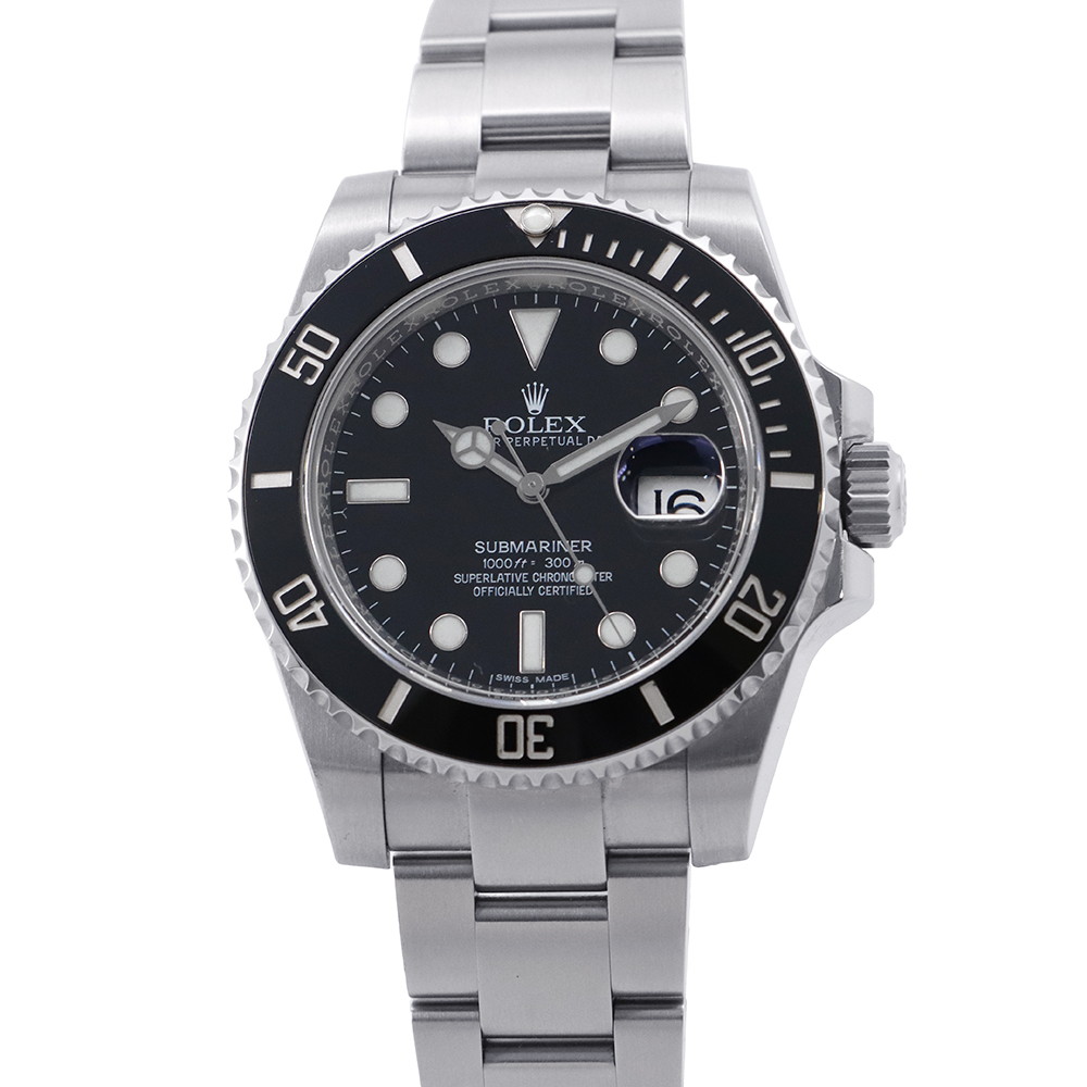 ロレックス サブマリーナ デイト ランダムシリアル ルーレット 116610LN ROLEX 腕時計 ウォッチ　黒文字盤 【安心保証】 【中古】 ロレックス サブマリーナ ROLEX 中古