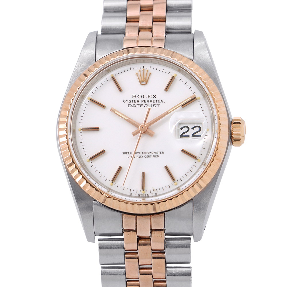 ロレックス デイトジャスト 47番 1601/5 ROLEX 腕時計 白文字盤 【安心保証】 【中古】 ロレックス デイトジャスト ROLEX 中古