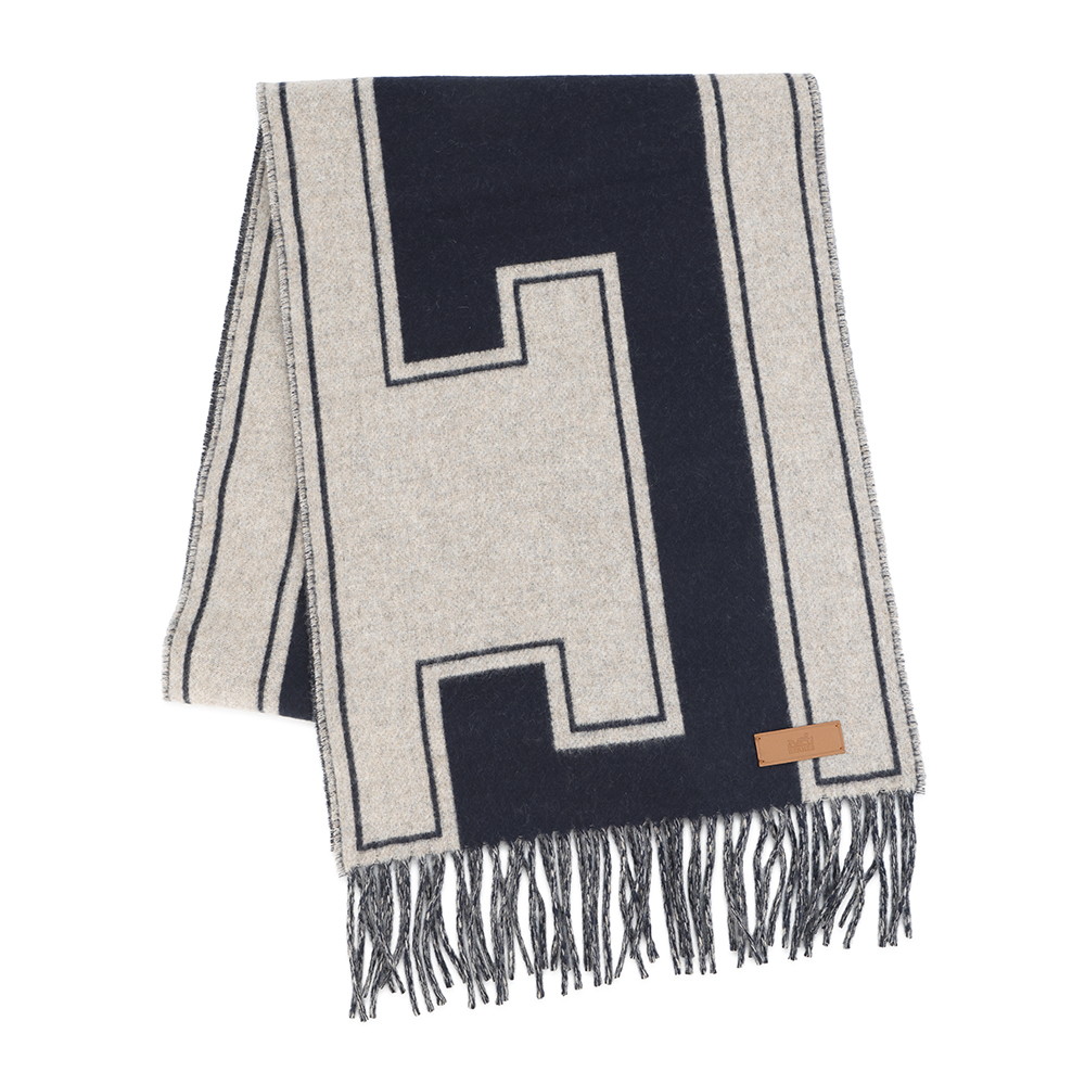 楽天市場】エルメス HERMES ダブルフェイス マフラー カシミヤ