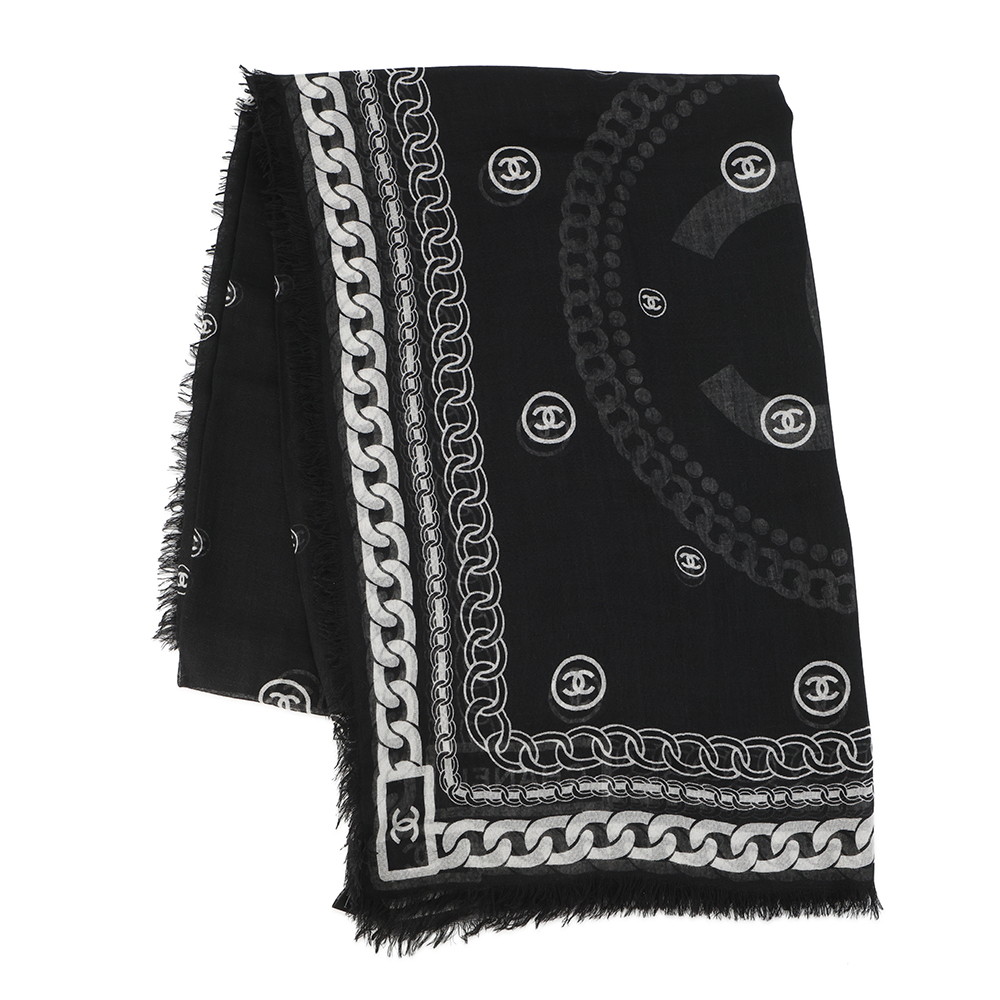 楽天市場】シャネル CHANEL スカーフ ピンク 系 マルチカラー カメリア