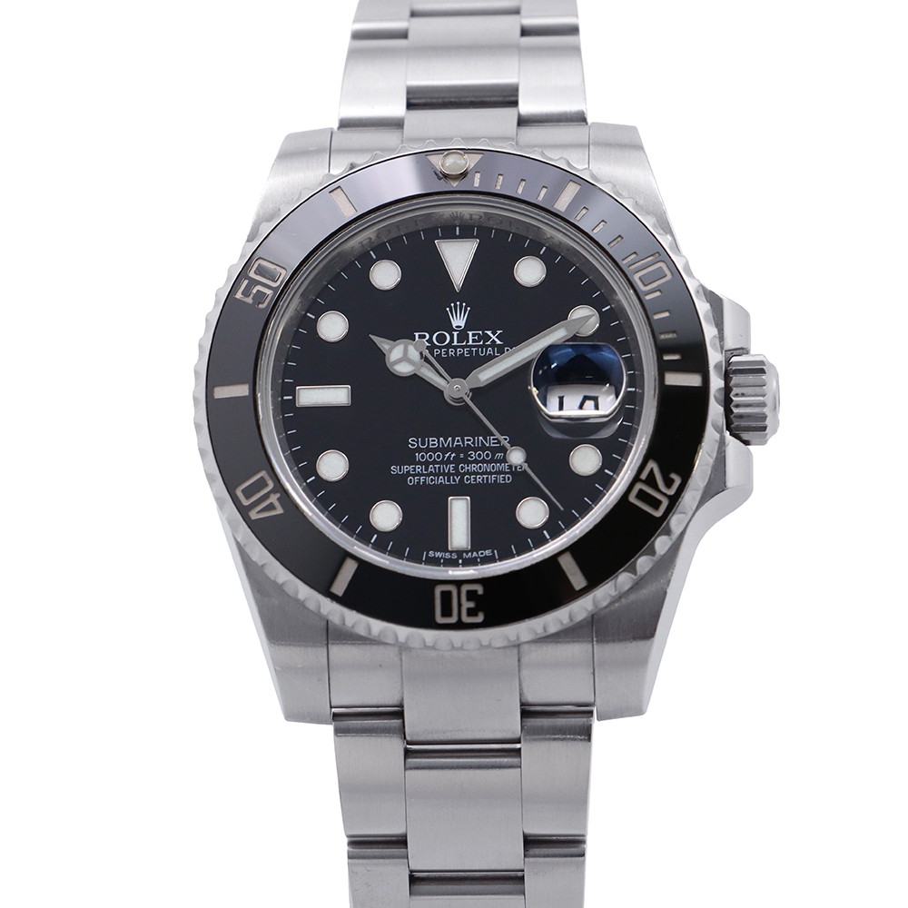 ロレックス サブマリーナ デイト ランダムシリアル ルーレット 116610LN ROLEX 腕時計 ウォッチ　黒文字盤 【安心保証】 【中古】 ロレックス サブマリーナ ROLEX 中古