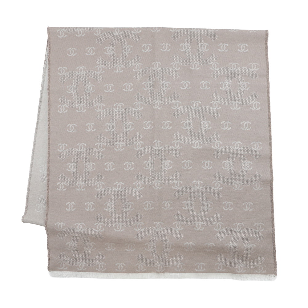 楽天市場】CHANEL シャネル ストール スカーフ ウール70% シルク30