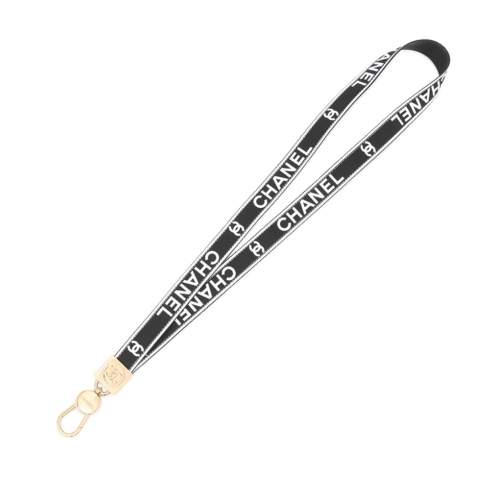 楽天市場】シャネル 携帯ストラップ リップモチーフ ゴールド ブラック