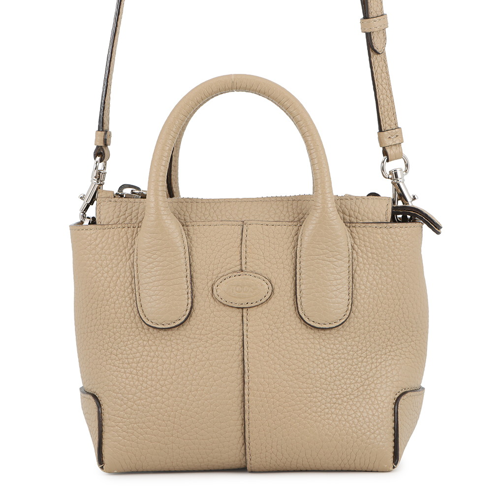 トッズ ハンドバッグ Di ディーアイ ミニ レザー XBWDBSA0100WSS TOD'S 2way 【安心保証】 【中古】 トッズ バッグ レディース TOD'S BAG