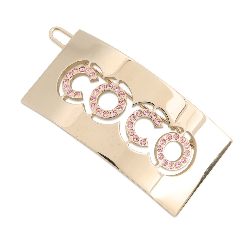 シャネル バレッタ COCO ラインストーン CHANEL アクセサリー 【安心保証】 【中古】 シャネル ヘアアクセサリー シャネル CHANEL