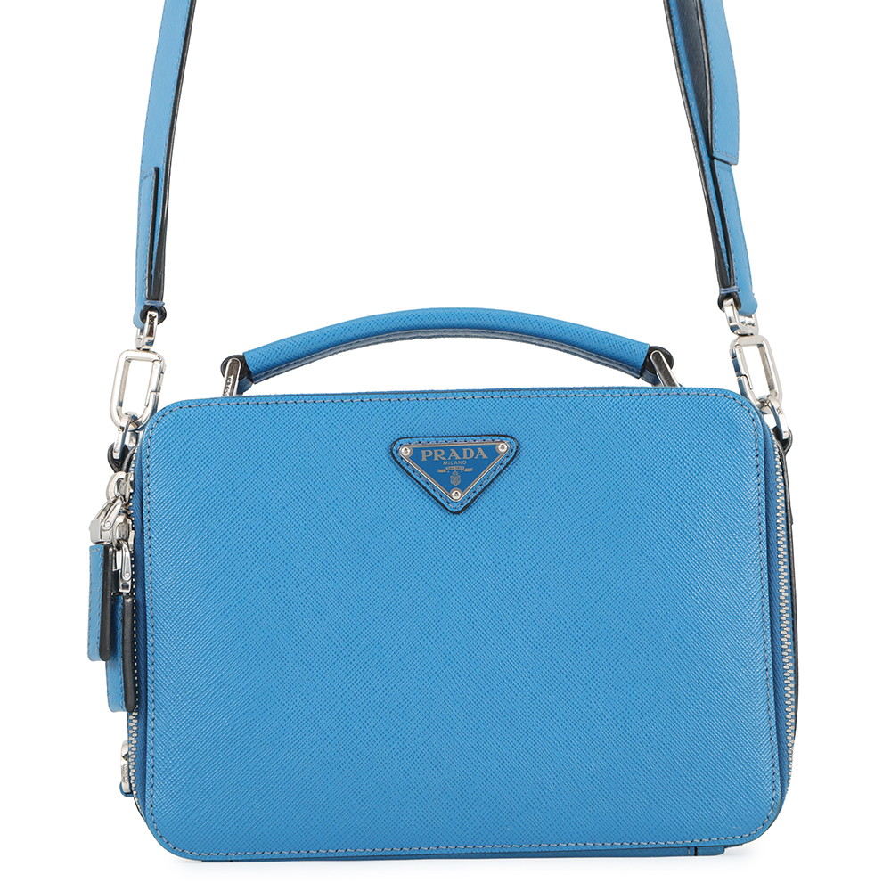 プラダ ハンドバッグ ブリック サフィアーノレザー 2VH069 PRADA 2way 【安心保証】 【中古】 プラダ バッグ メンズ PRADA BAG